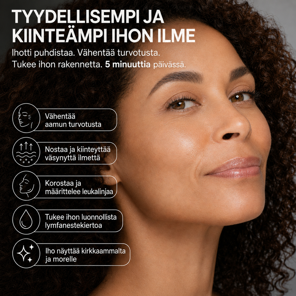Lymfaattinen kasvojen muotoiluharja